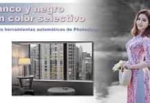 Blanco y negro con color selectivo en Photoshop, todas las técnicas color selectivo