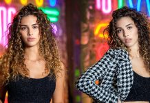 Esquema de iluminación con flash de mano para retrato nocturno