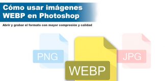Abrir y grabar archivos webp con Photoshop