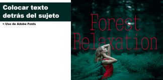 Tutorial: colocar texto detrás de un sujeto con Photoshop colocar texto detrás del sujeto