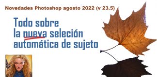 Selección automática de sujeto en la nube. Novedades Photoshop v 23.5