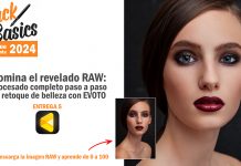 Secretos del revelado RAW 5: fotografía de belleza paso a paso con Evoto