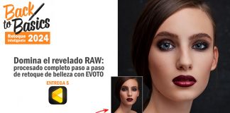 Secretos del revelado RAW 5: fotografía de belleza paso a paso con Evoto