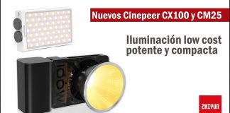Nuevos focos Zhiyun Cinepeer CX100 y CM25: potentes, compactos y low cost