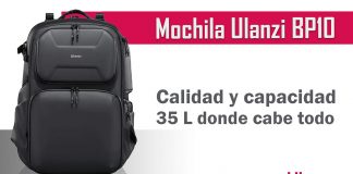 Mochila Ulanzi BP10, 25+10 litros de capacidad y calidad