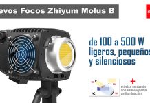 Nuevos focos Zhiyun Molus B + esquema de iluminación de vídeo con 3 luces