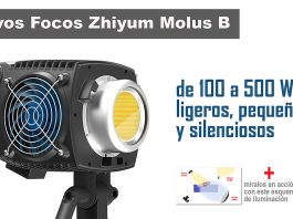 Nuevos focos Zhiyun Molus B + esquema de iluminación de vídeo con 3 luces