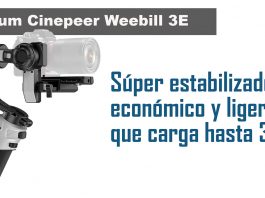 Estabilizador Zhiyun Cinepeer Weebill 3E: poco peso, alta carga, bajo precio