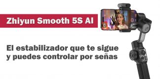Zhiyun Smooth 5S AI: el estabilizador que sigue tus movimientos y controlas por señas